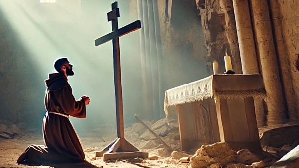 Christ the King: Throne of the Cross and Jesus mocked, Herald