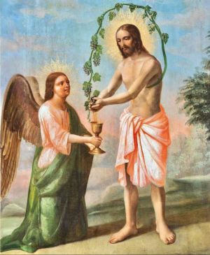 Vine branches united to Christ